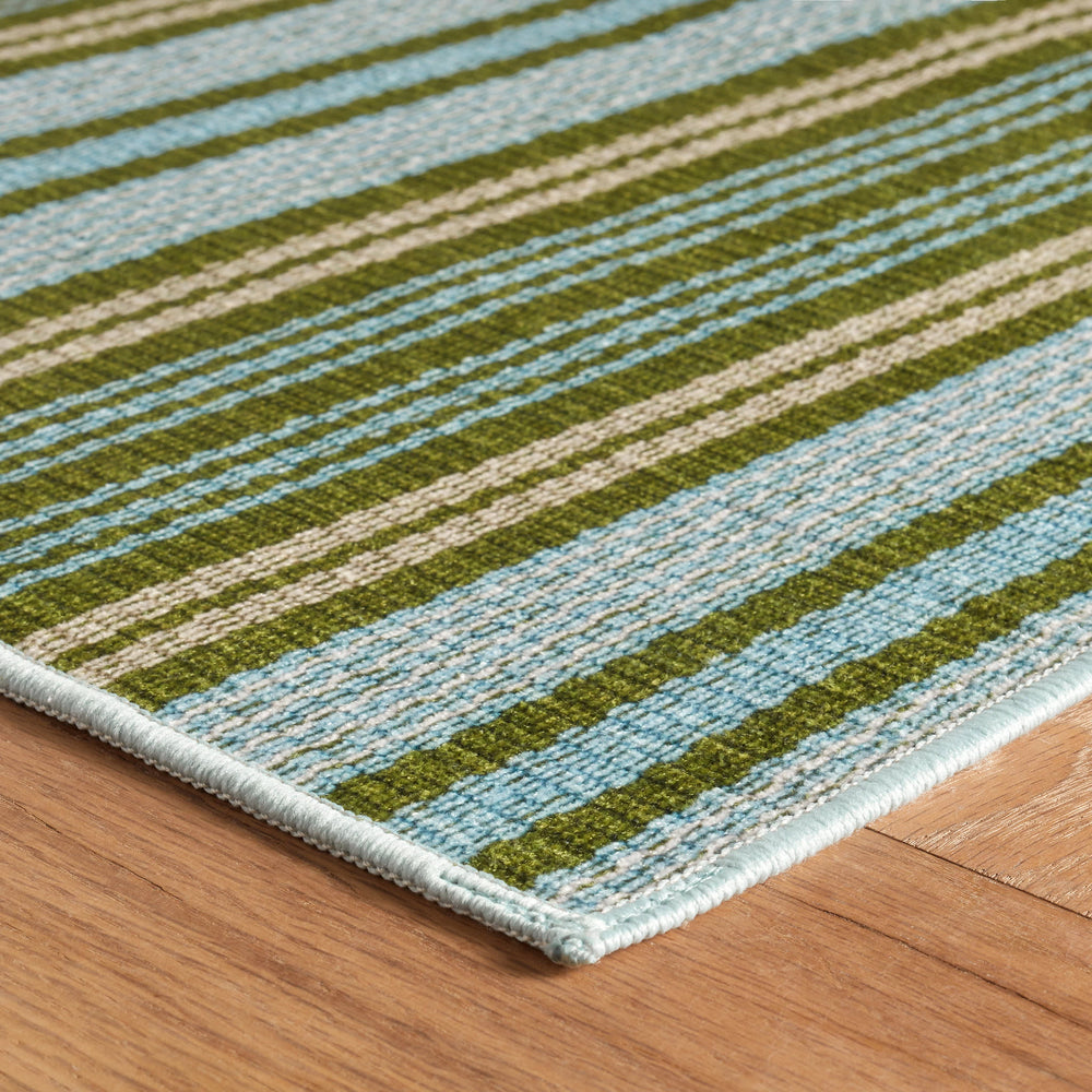 Caravan Stripe Machine Washable Rug | Multi