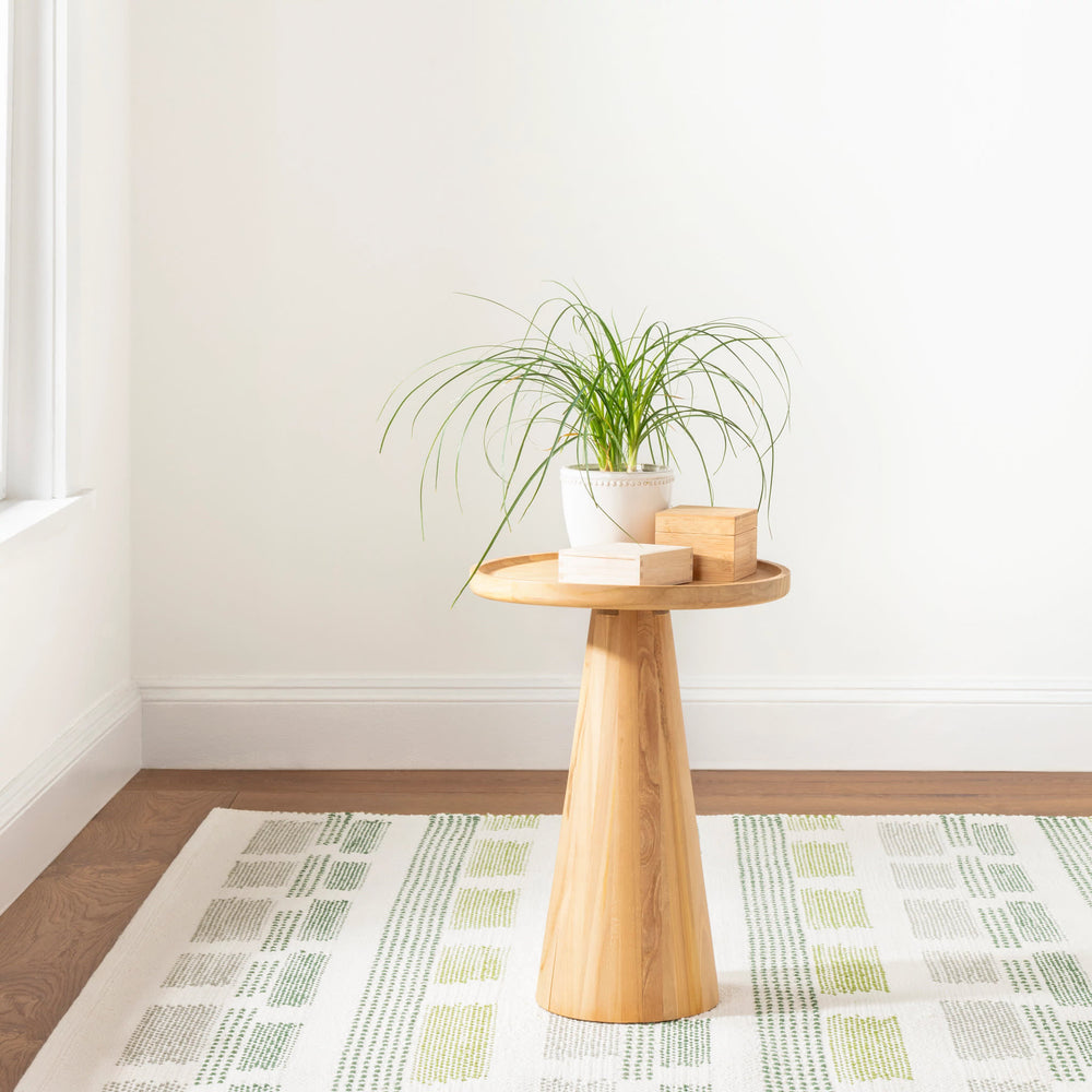 Tread Lightly Handwoven Cotton Rug | Green