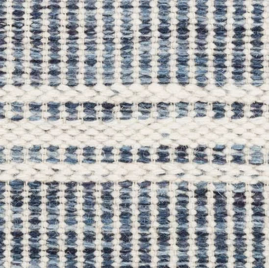 Malta Handwoven Wool Rug Swatch | Blue