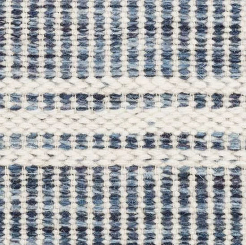 Malta Handwoven Wool Rug Swatch | Blue