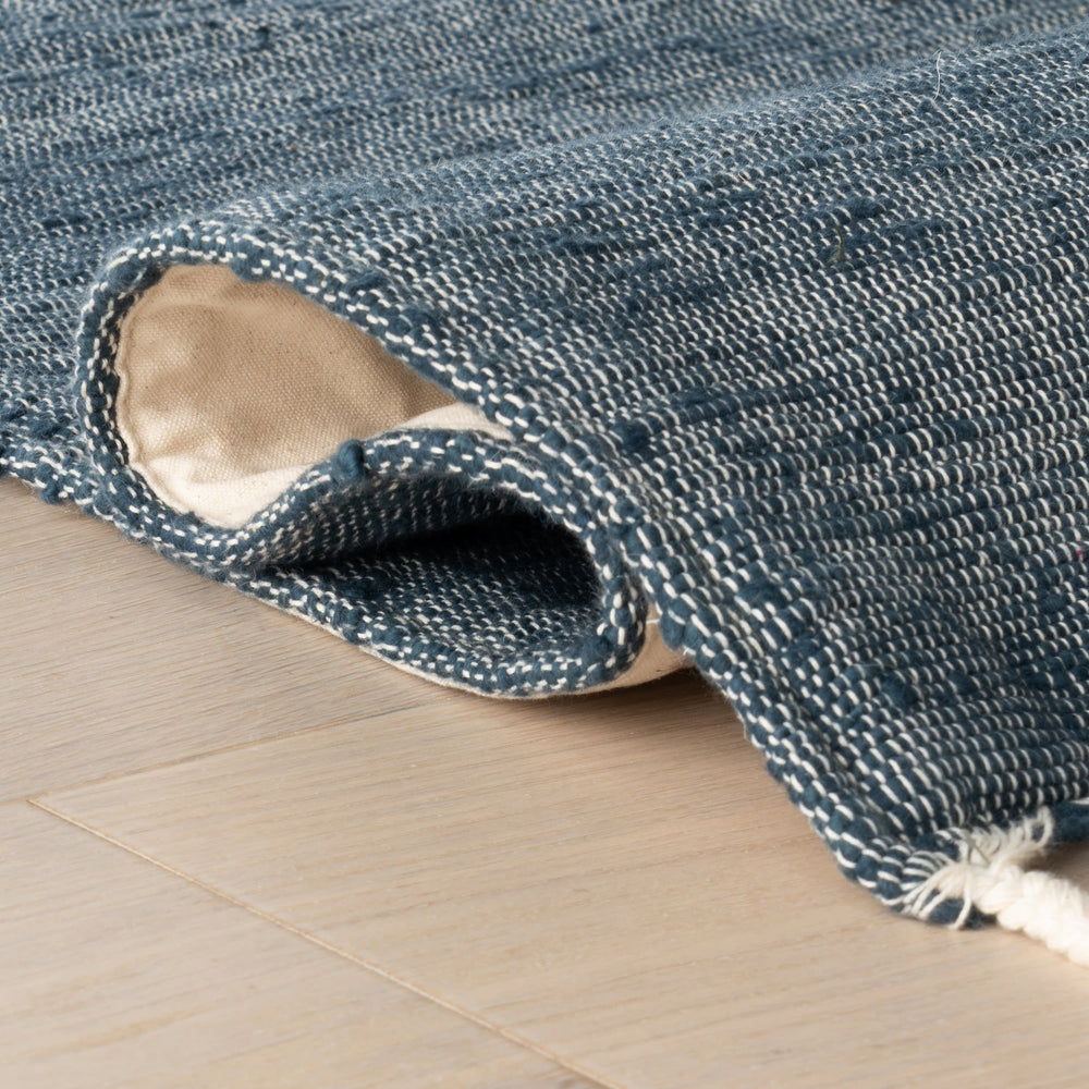 Lioro Plaid Handmade Cotton Rug | Charcoal