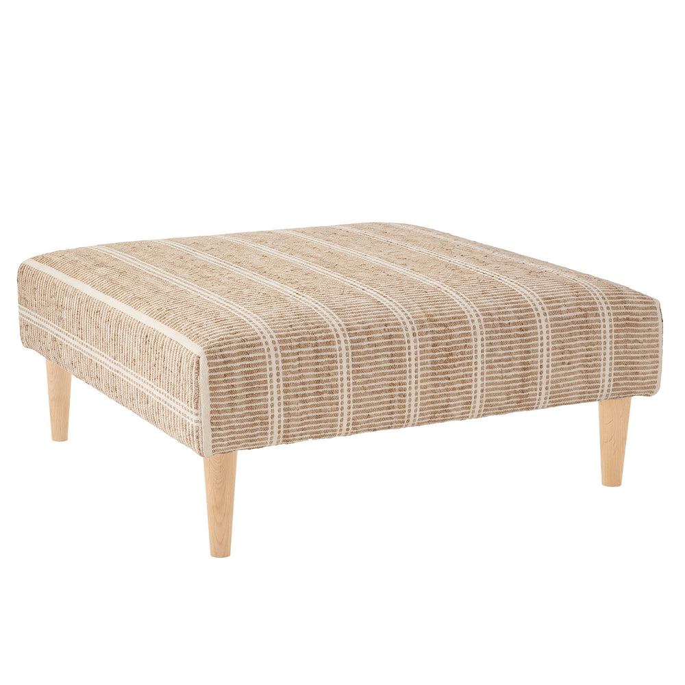 Arbor Rug Ottoman | Ivory