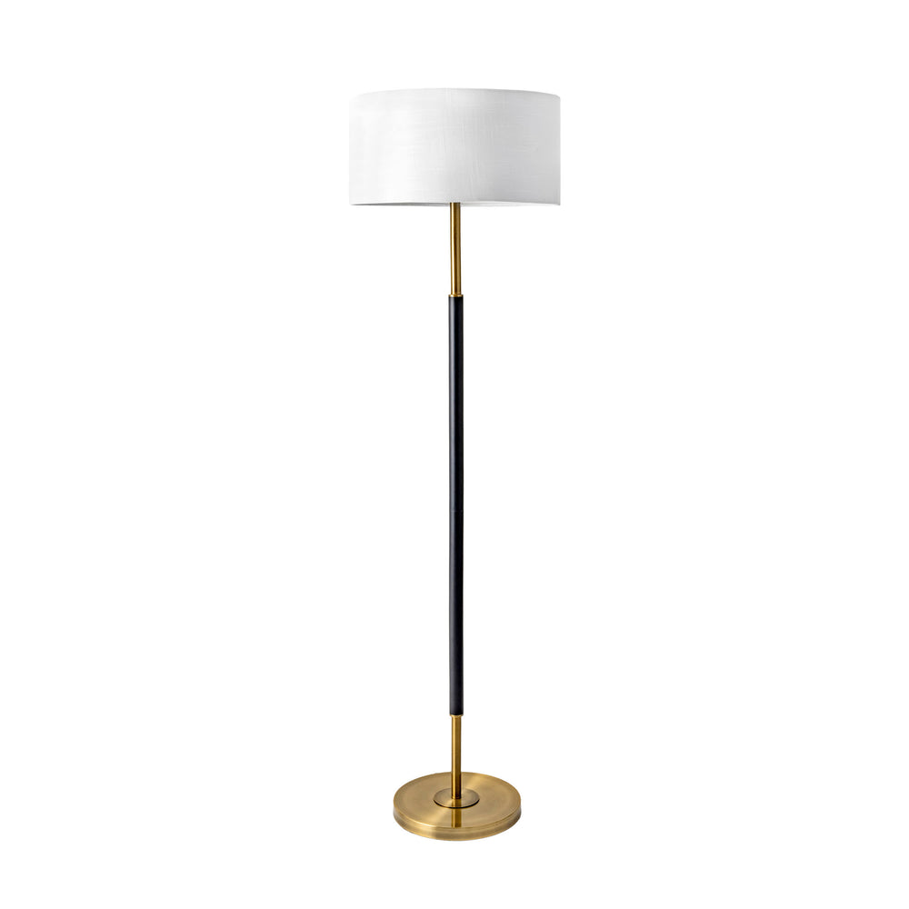 61-inch Coated Metal Pole Floor Lamp | Black