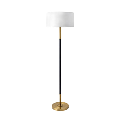 61-inch Coated Metal Pole Floor Lamp | Black