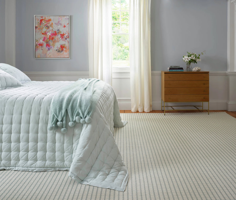 Lawrence Woven Wool Custom Rug | Seaglass