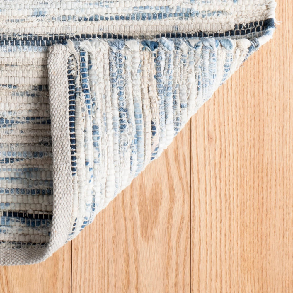 Denim Rag Handwoven Cotton Rug | Blue
