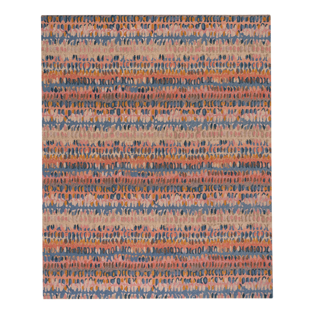Paint Chip Hand Micro Hooked Wool Rug | Coral