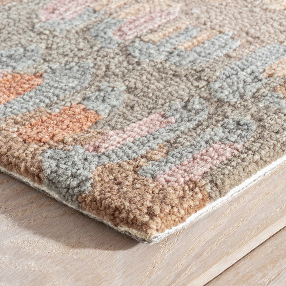 Paint Chip Hand Micro Hooked Wool Rug | Stone