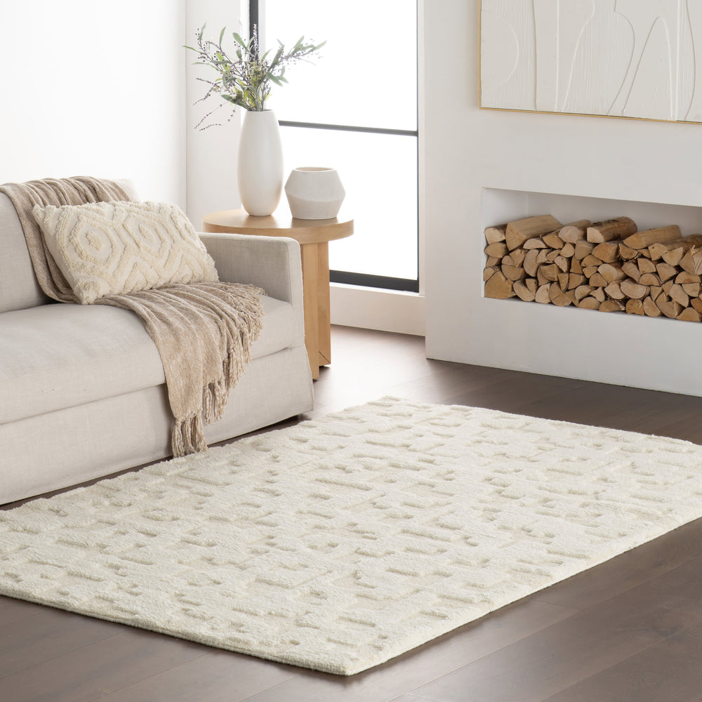 Alora Hand Knotted Wool Rug | Natural