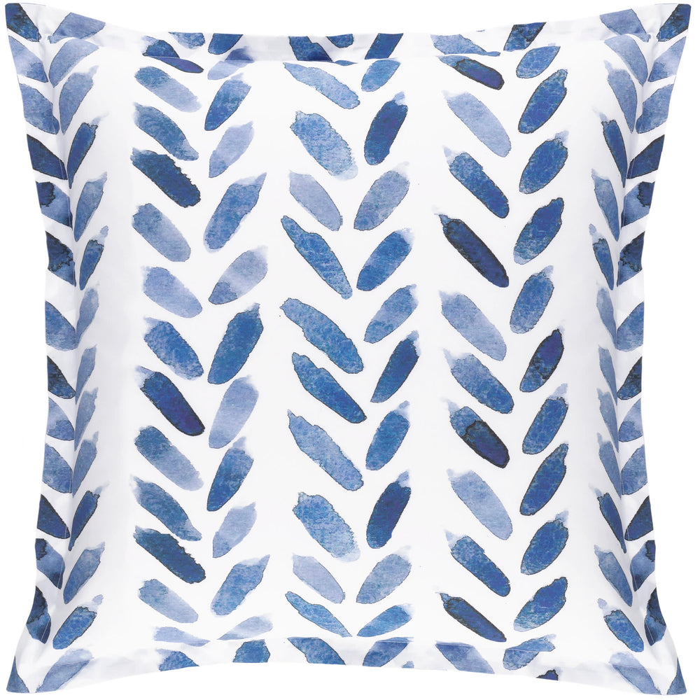Blue Brush Sham | White/Blue