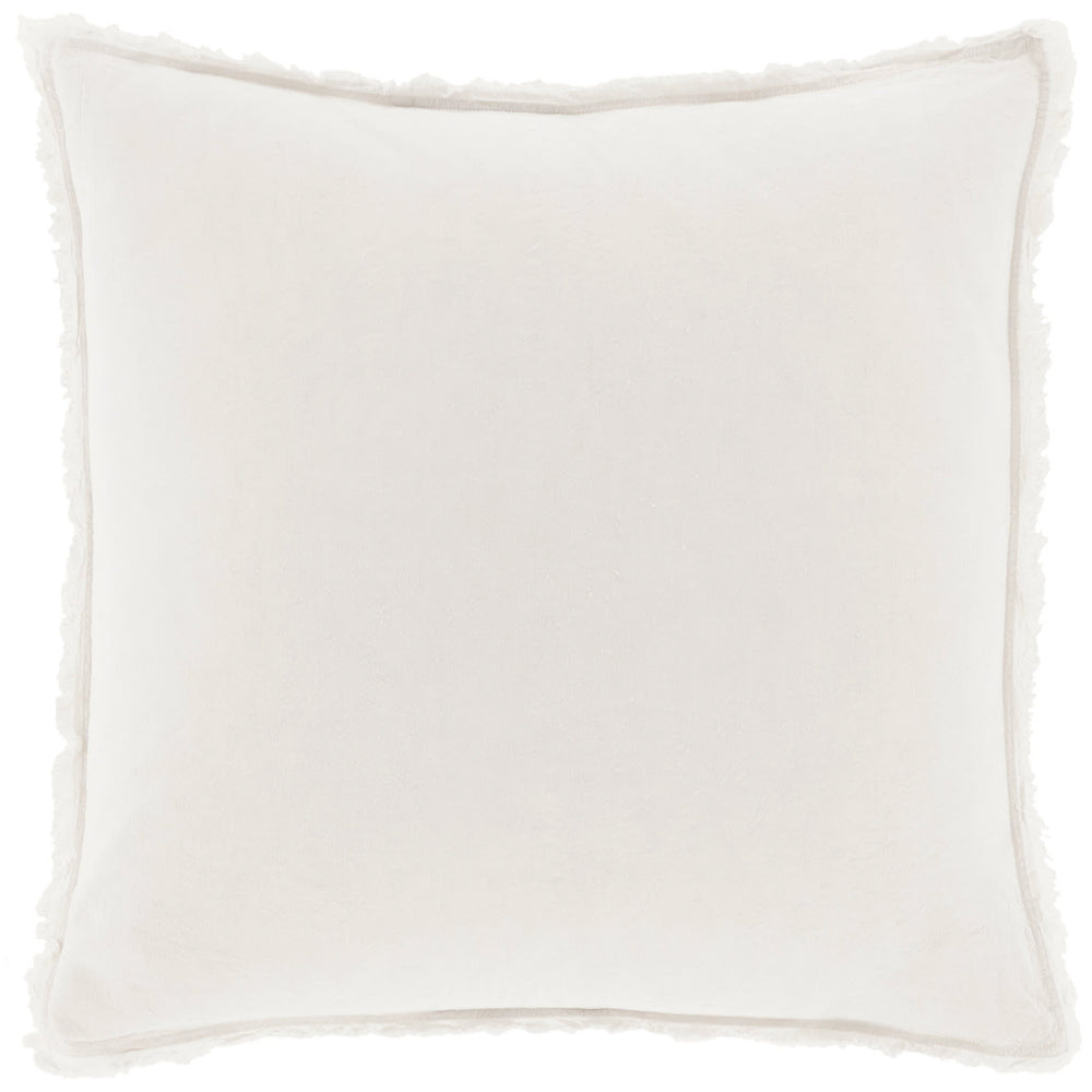 Faye Linen Sham | Dove White
