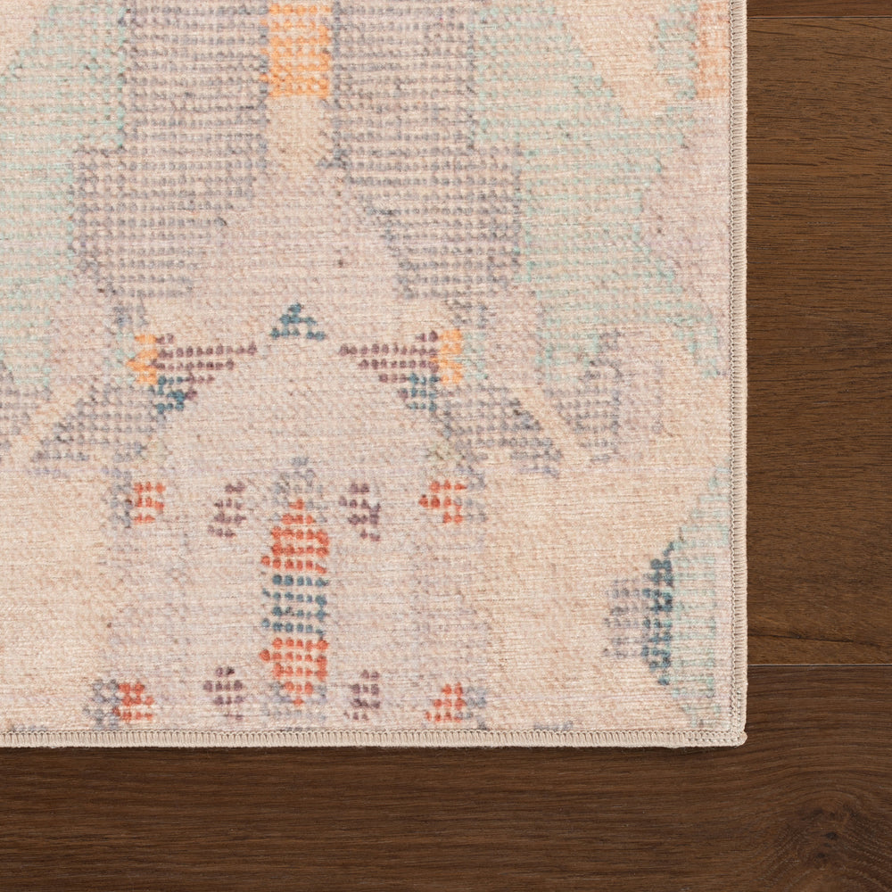 Bize Transitional Abstract Washable Rug | Multicolor