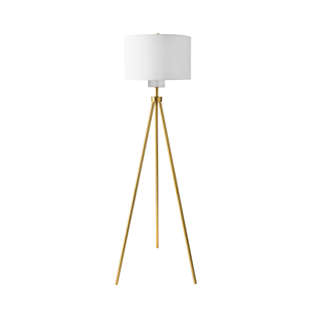 66-inch Simple Metal Tripod Floor Lamp | Gold
