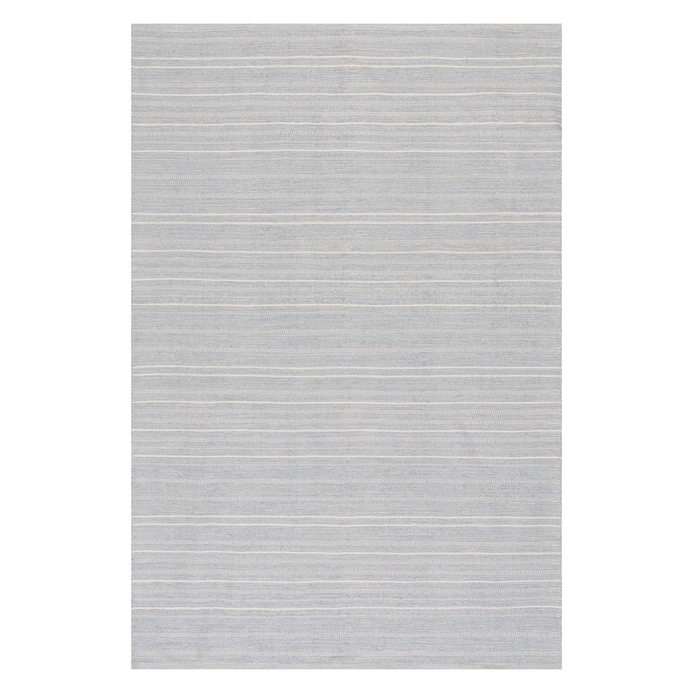 Skipper Stripe Handwoven Indoor/Outdoor Rug | Swedish Blue