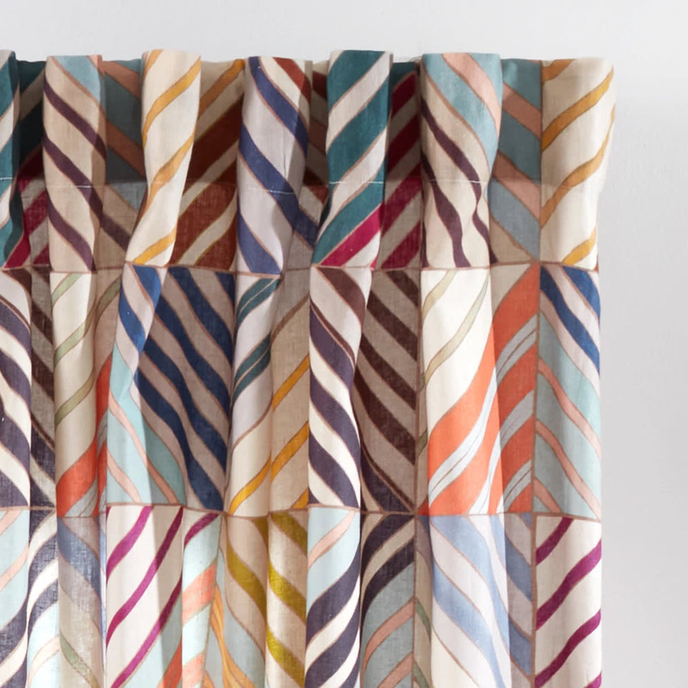Potter Linen Curtain Panel | Multi