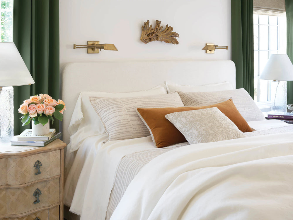 Striae Matelasse Sham | Oatmeal