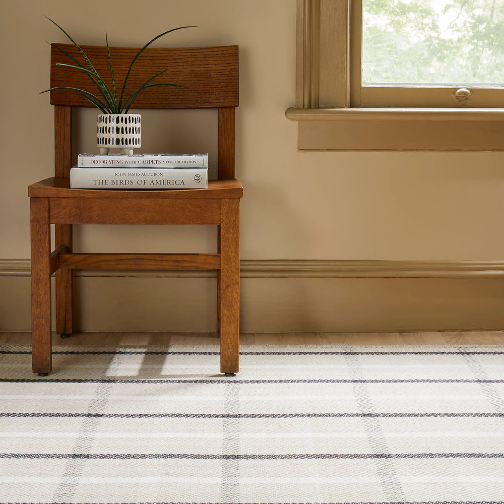 Jackson Woven Wool Custom Rug | Beige/Charcoal
