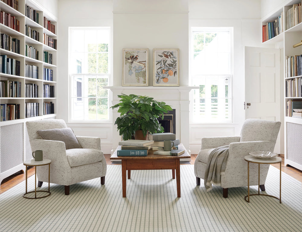 Lawrence Woven Wool Custom Rug | Seaglass