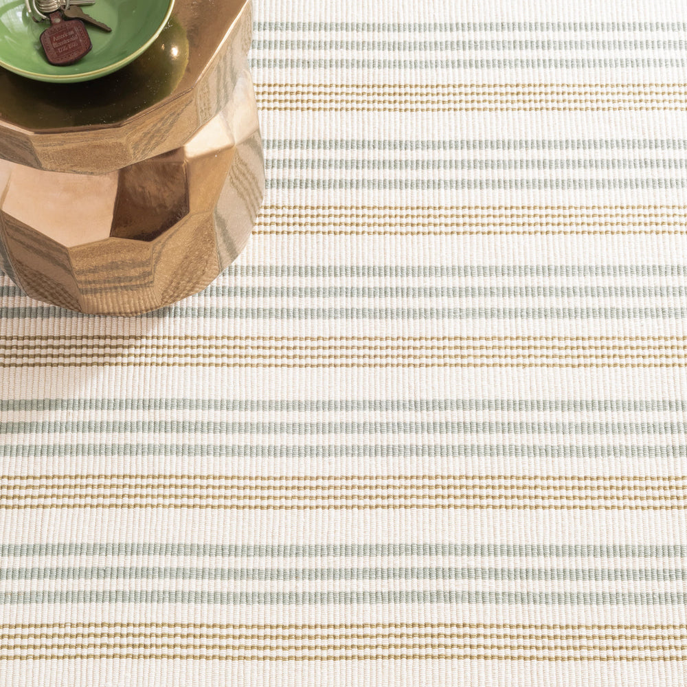 Olive Branch Handwoven Cotton Rug | Neutral