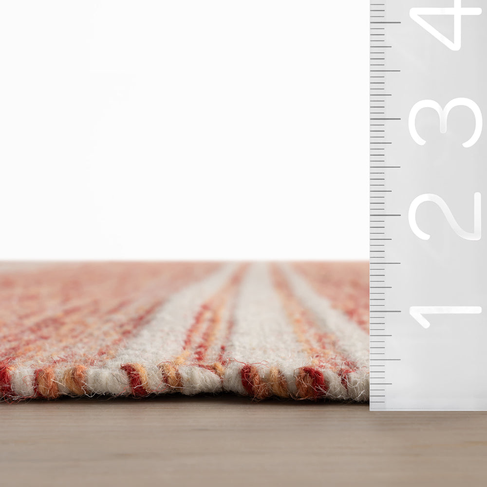 Malta Handwoven Wool Rug | Pink
