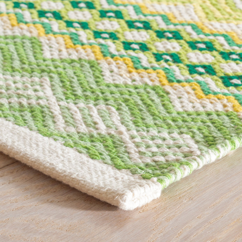 Briarwood Handwoven Cotton Rug | Lemon