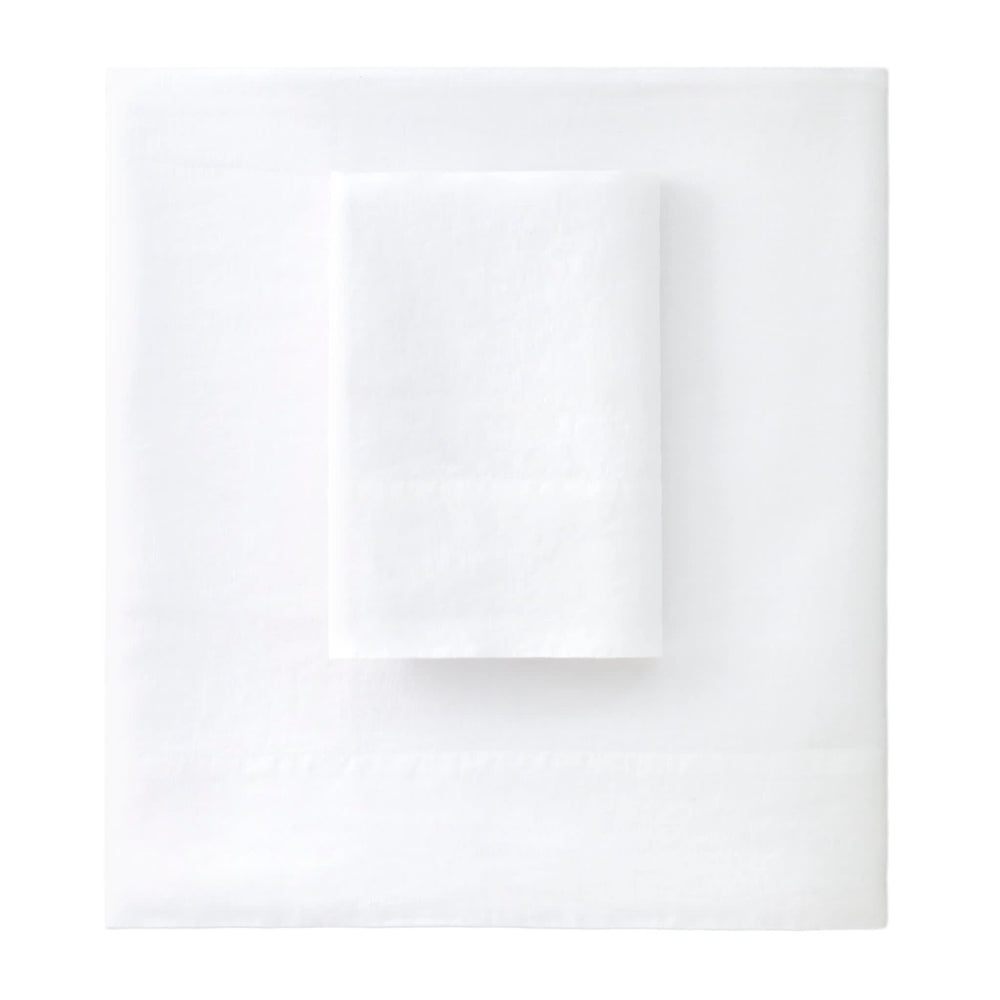 Lush Linen Sheet Set | White