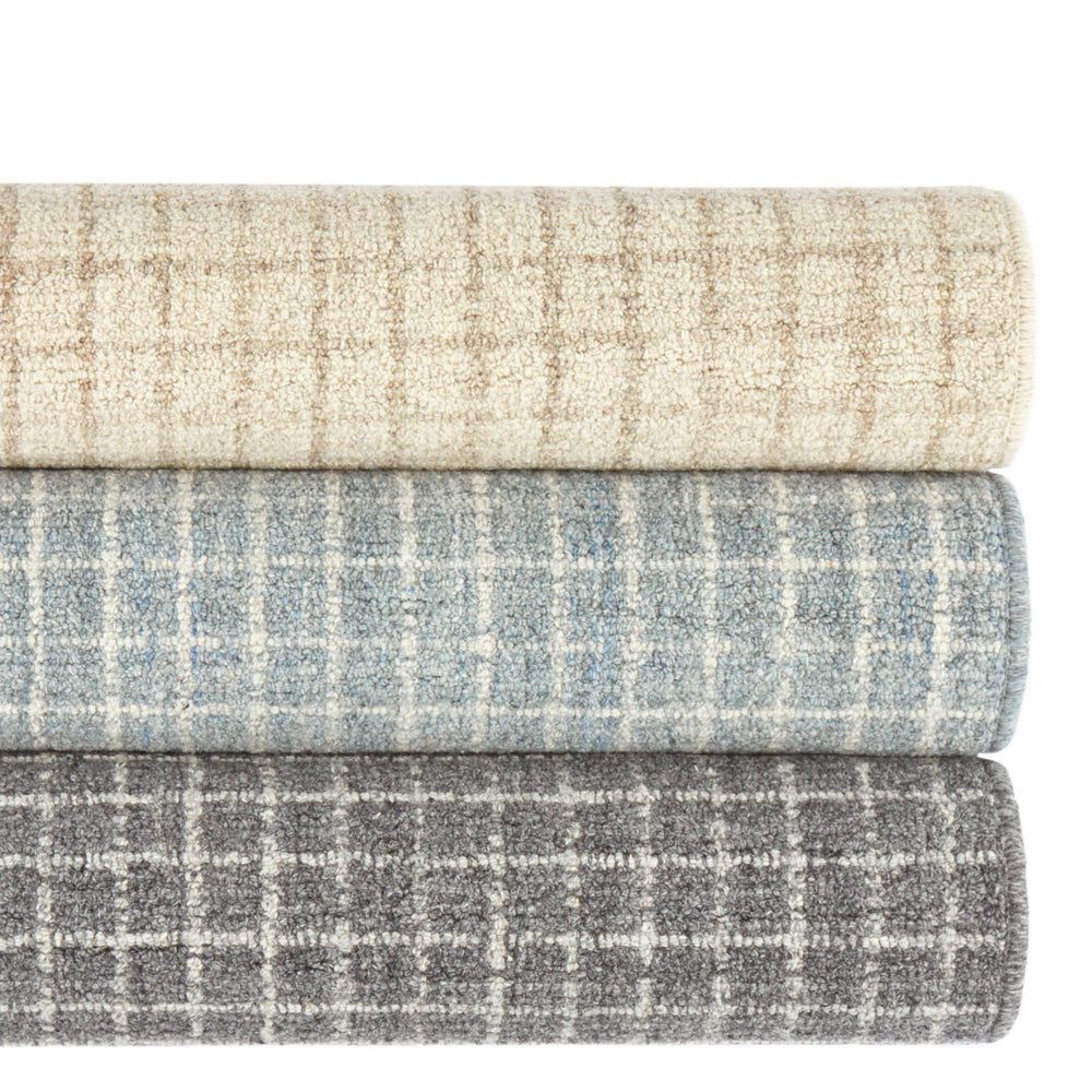 Conall Hand Micro Hooked Wool Custom Rug | Grey