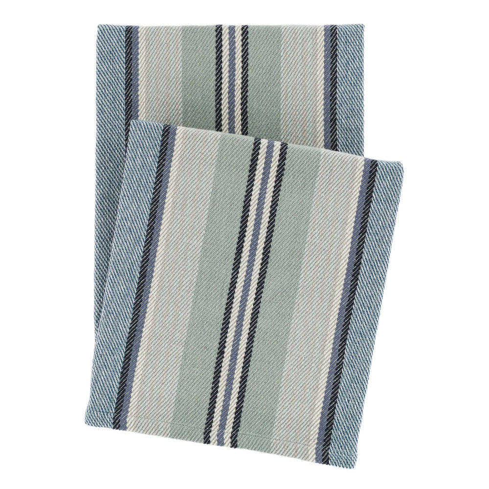 Barbados Woven Cotton Throw | Blue