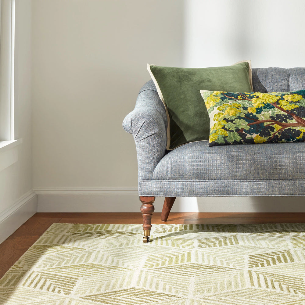 Karari Hand Hooked Wool Rug | Moss