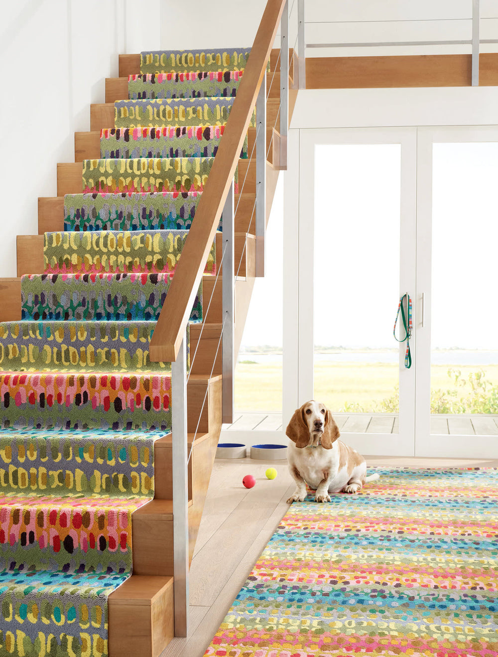 Paint Chip Hand Micro Hooked Wool Rug | Multi
