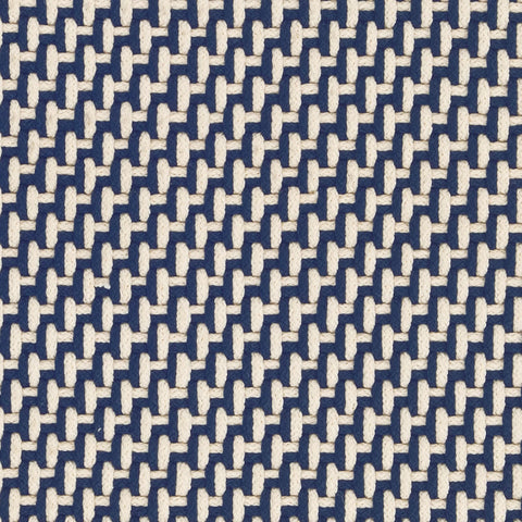 Two-Tone Rope Handwoven Indoor/Outdoor Rug Swatch | Navy/Ivory