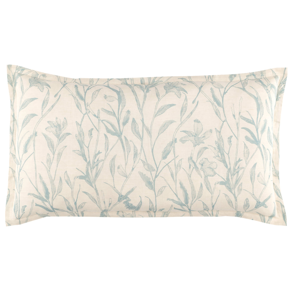 Margot Linen Sham | Pewter Blue