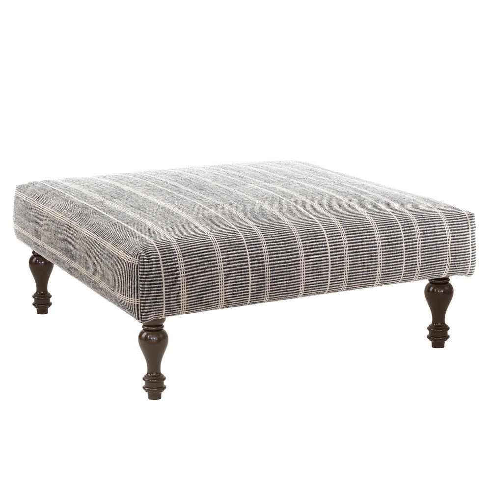 Samson PET Custom Rug Ottoman | Black