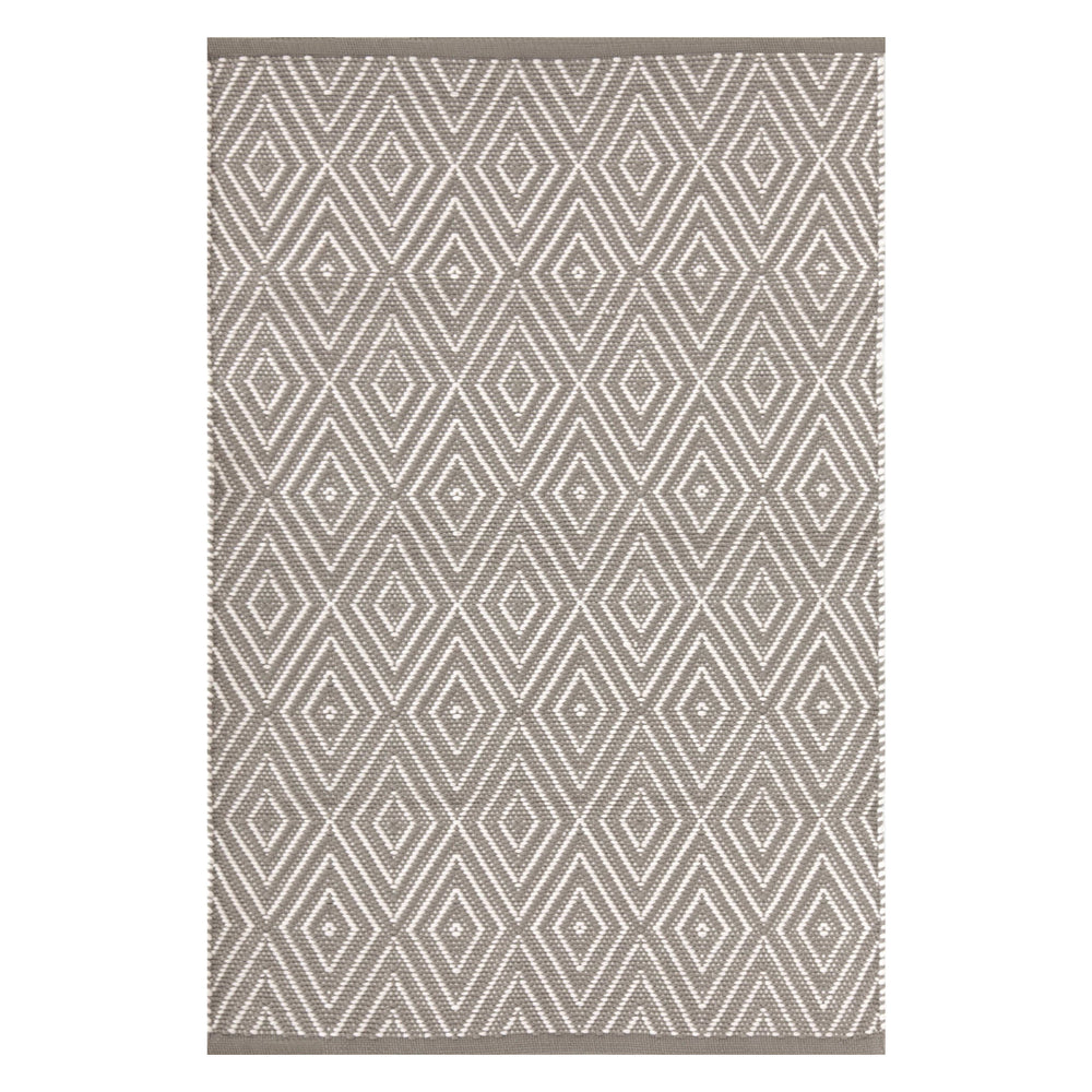 Diamond Handwoven Indoor/Outdoor Rug | Fieldstone/Ivory
