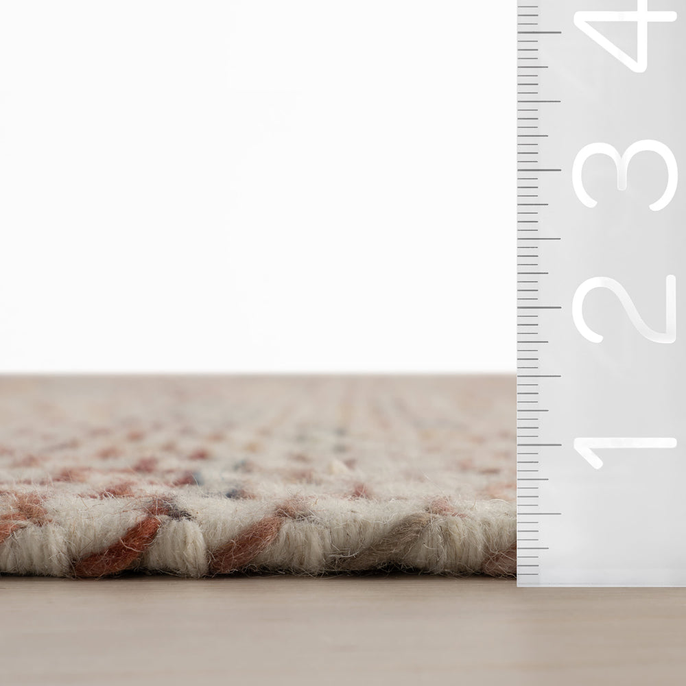 Kaelani Textured Geometric Indoor Rug | Multicolor