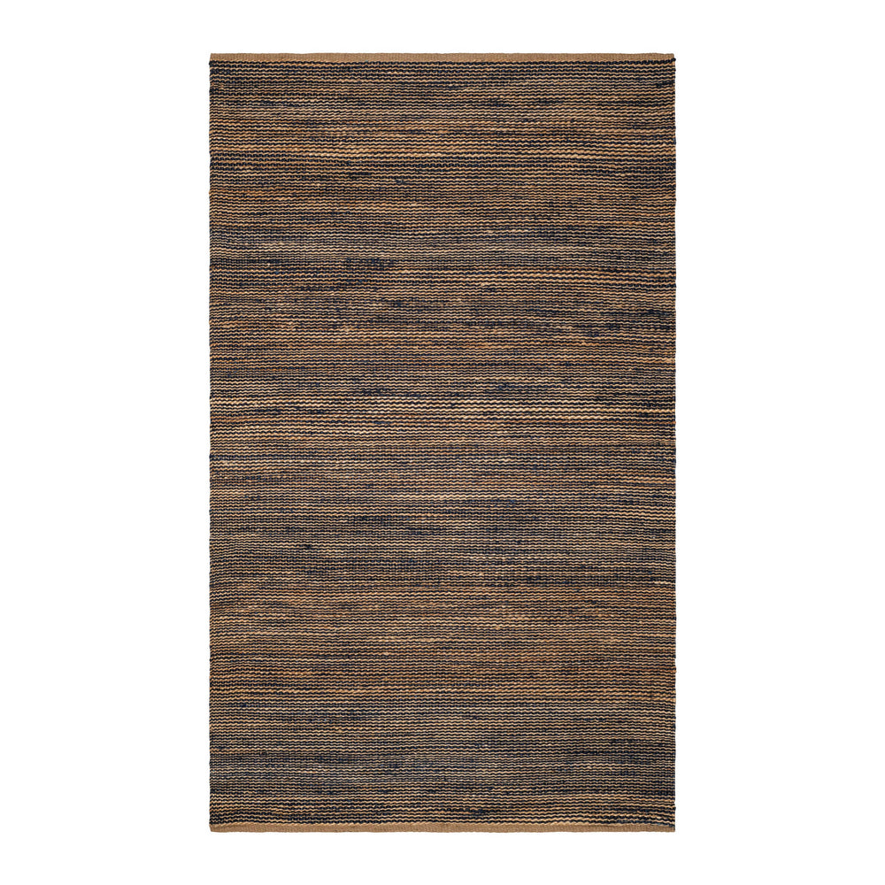 Striped Handwoven Jute Rug | Blue/Natural