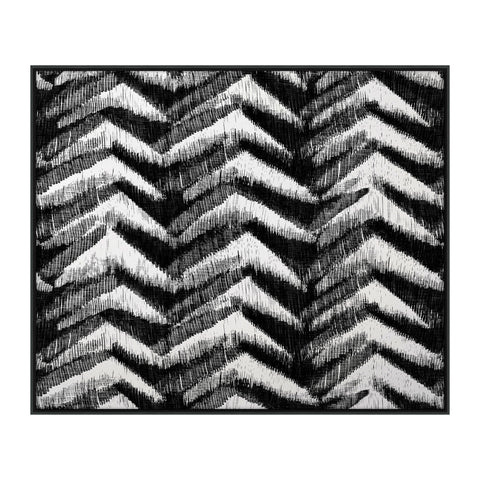 Contrast Peaks Wall Art | Black