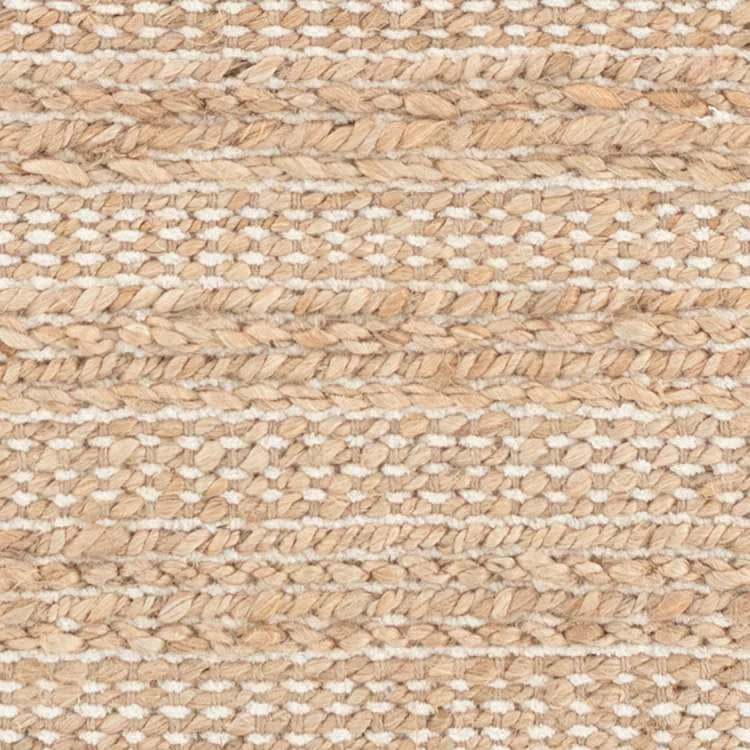 Simba Handwoven Jute Rug Swatch | Ivory