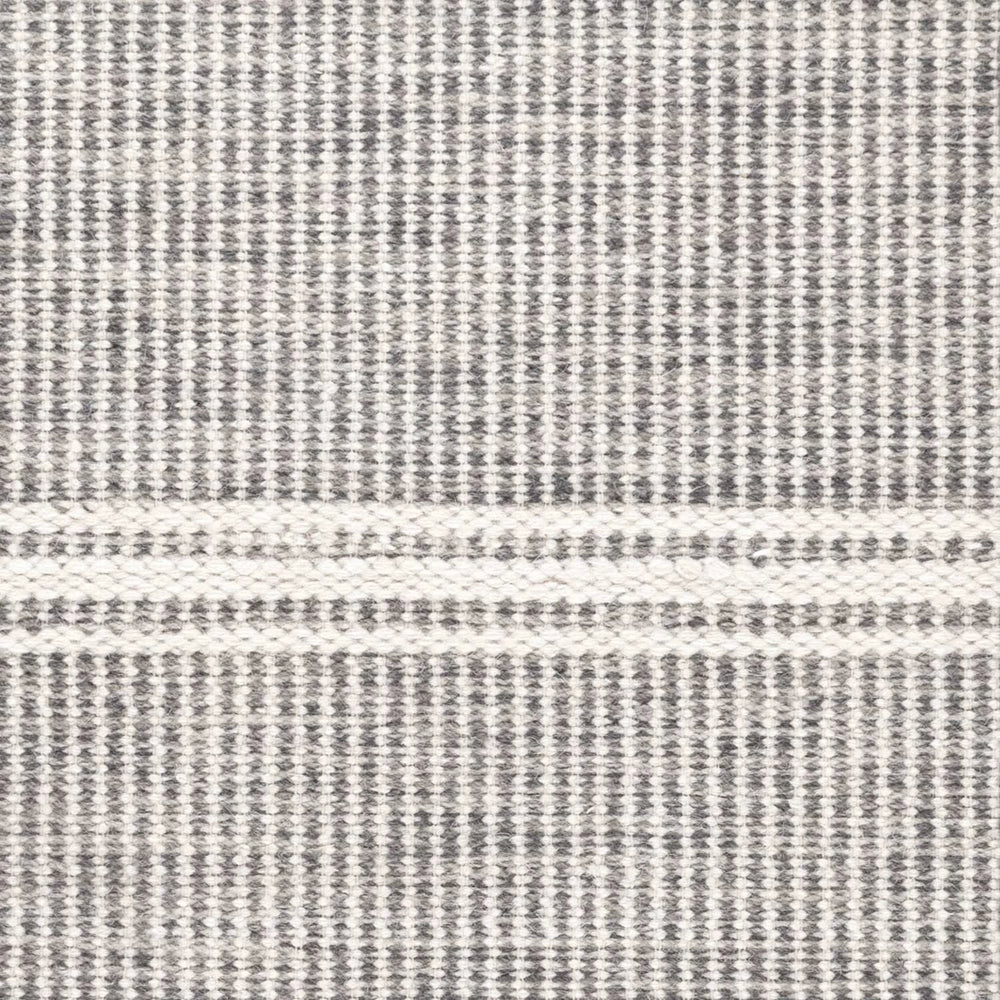 Malta Handwoven Wool Rug Swatch | Grey