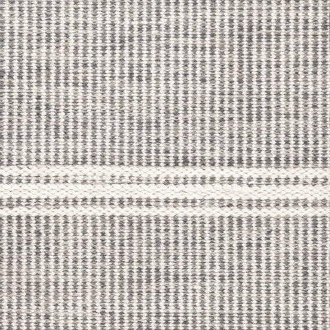 Malta Handwoven Wool Rug Swatch | Grey
