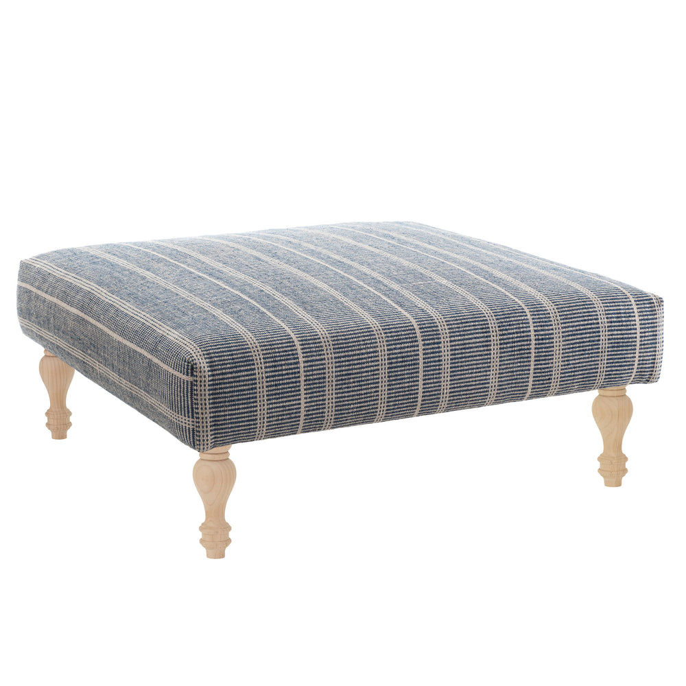 Samson PET Custom Rug Ottoman | Navy