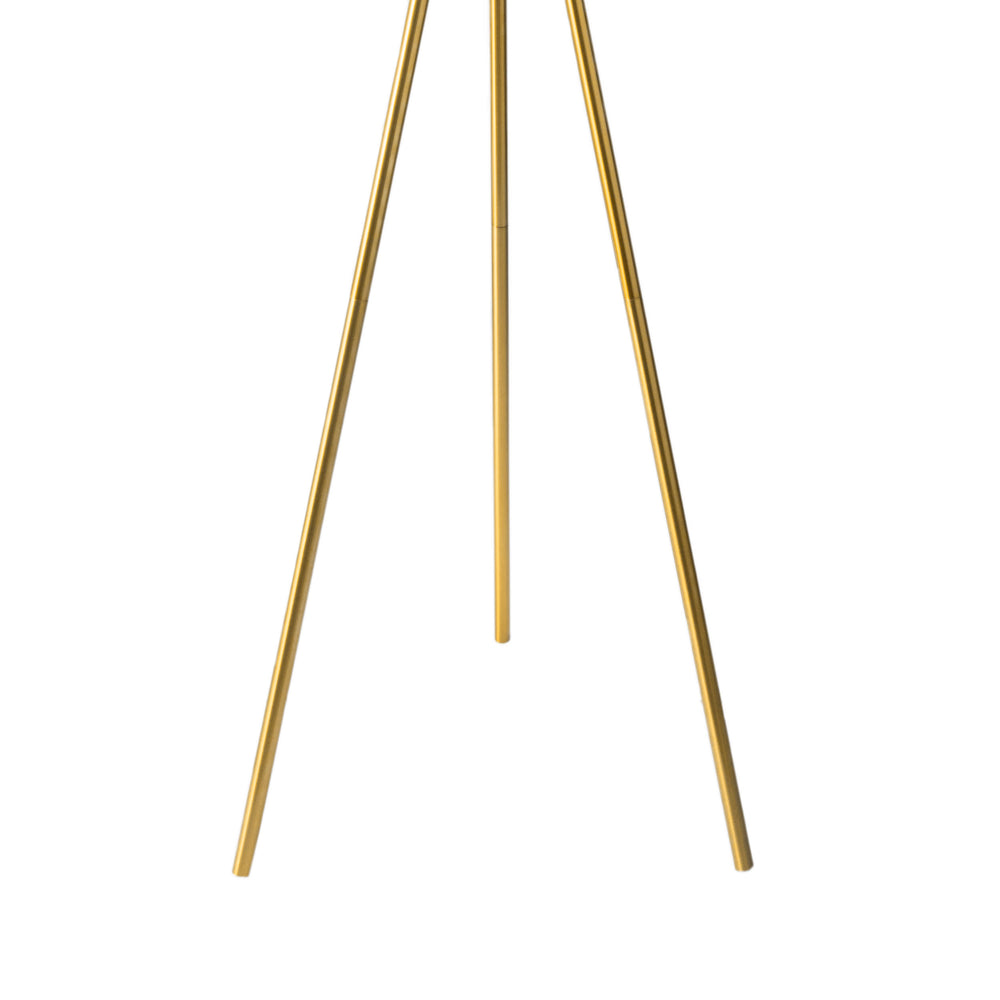 66-inch Simple Metal Tripod Floor Lamp | Gold