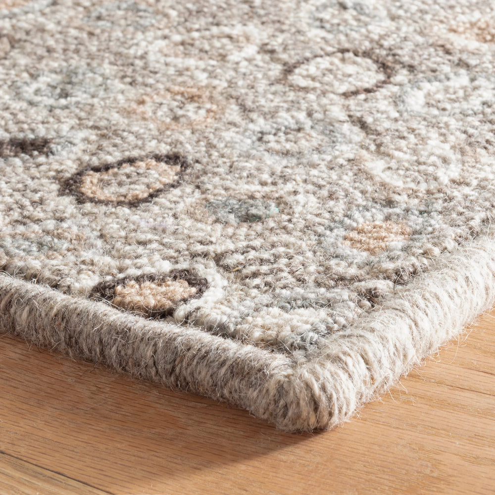 Cat's Paw Hand Micro Hooked Wool Custom Rug | Grey