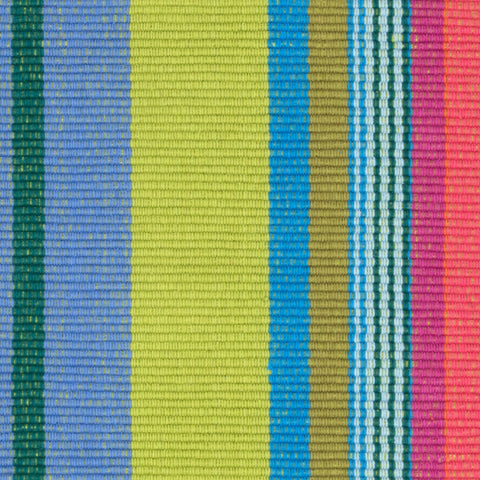 Mellie Stripe Handwoven Cotton Rug Swatch | Multi