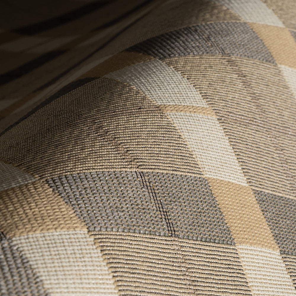 Sundara Modern Plaid Indoor/Outdoor Rug | Grey Multi