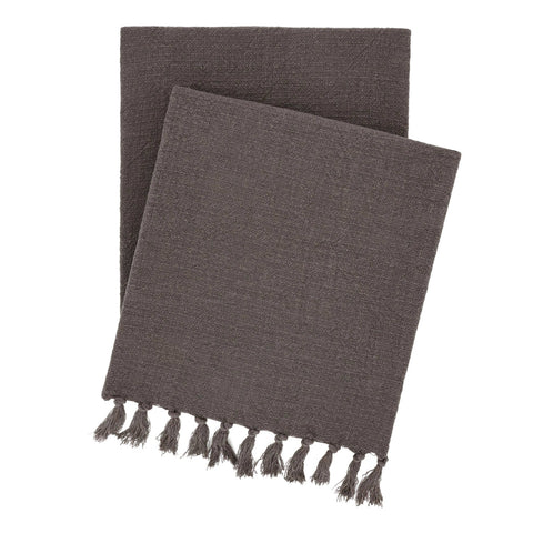 Evelyn Linen Throw | Iron