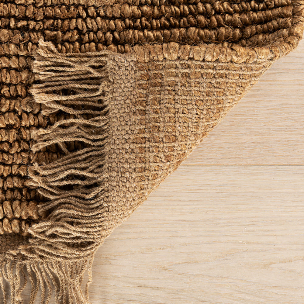 Varnu Textured Handmade Jute Rug | Natural