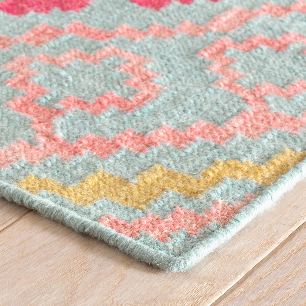 Jelly Roll Handwoven Wool Rug | Multi