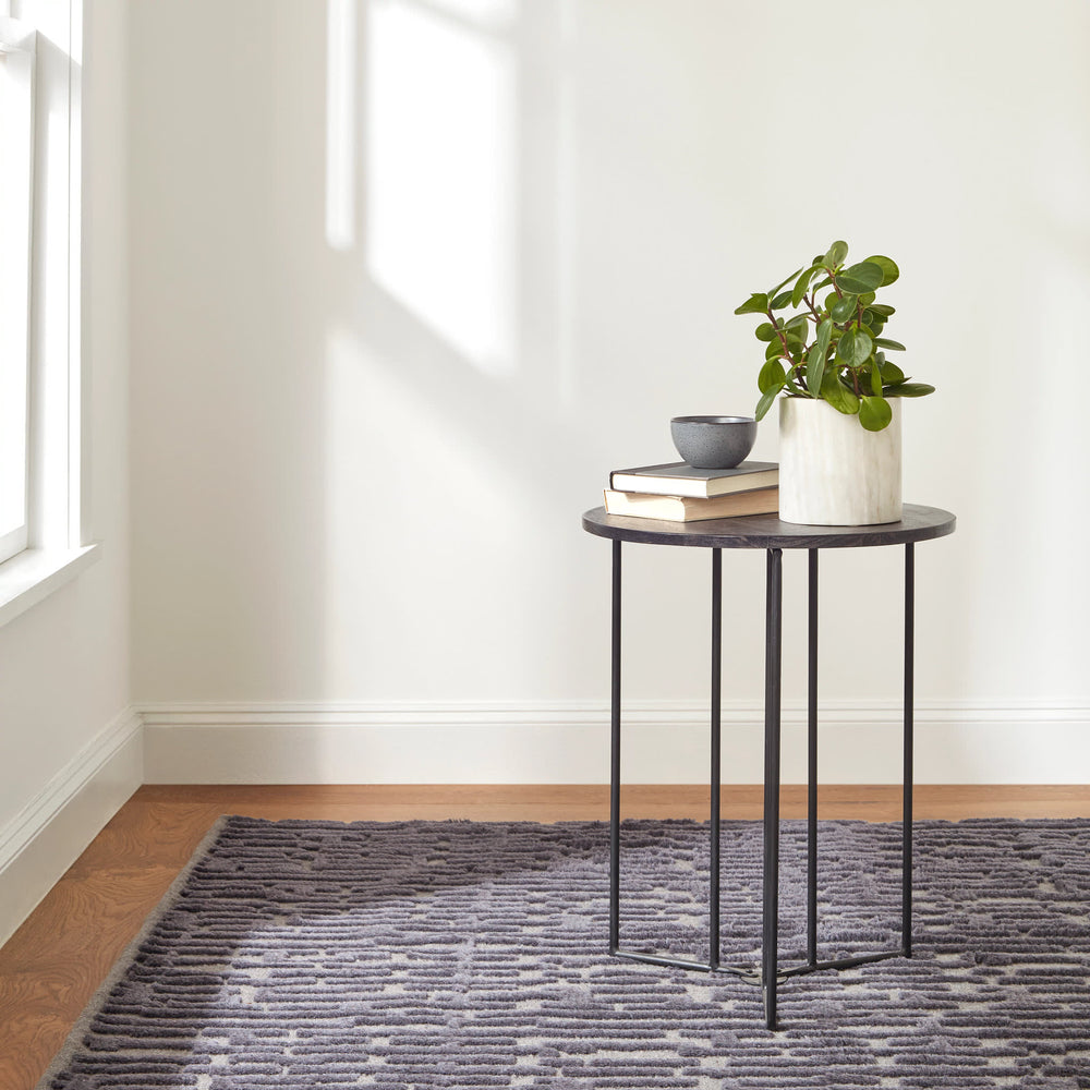 Gates Hand Knotted Wool Rug | Metal