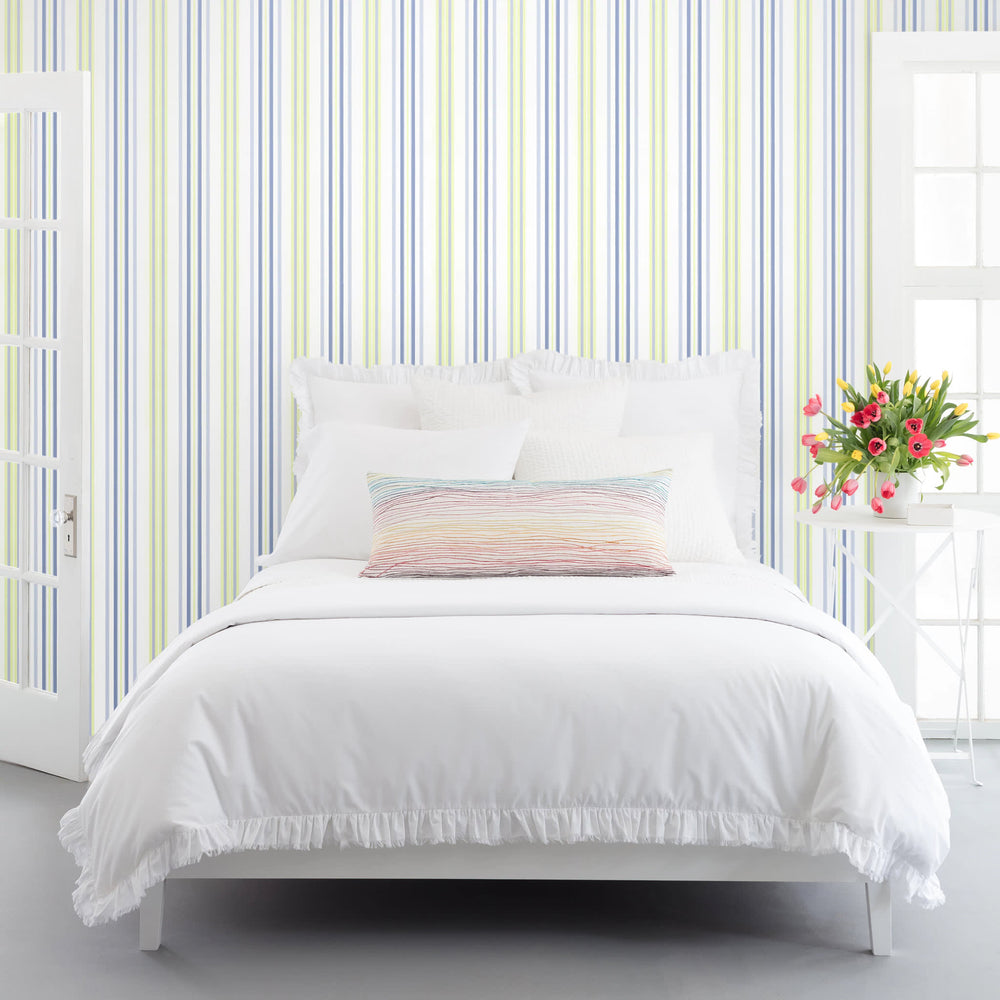 Chloe Stripe Wallpaper | Sky/Blue